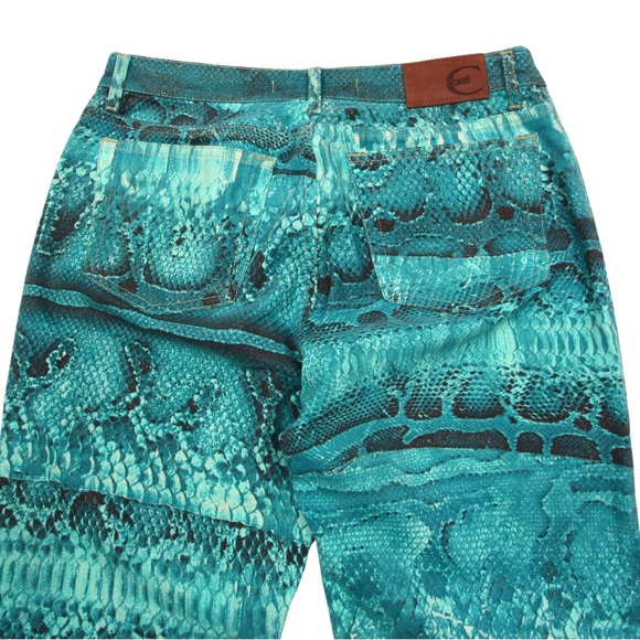 JUST CAVALLI Croco Animal Print Jeans - Picture 5 of 5